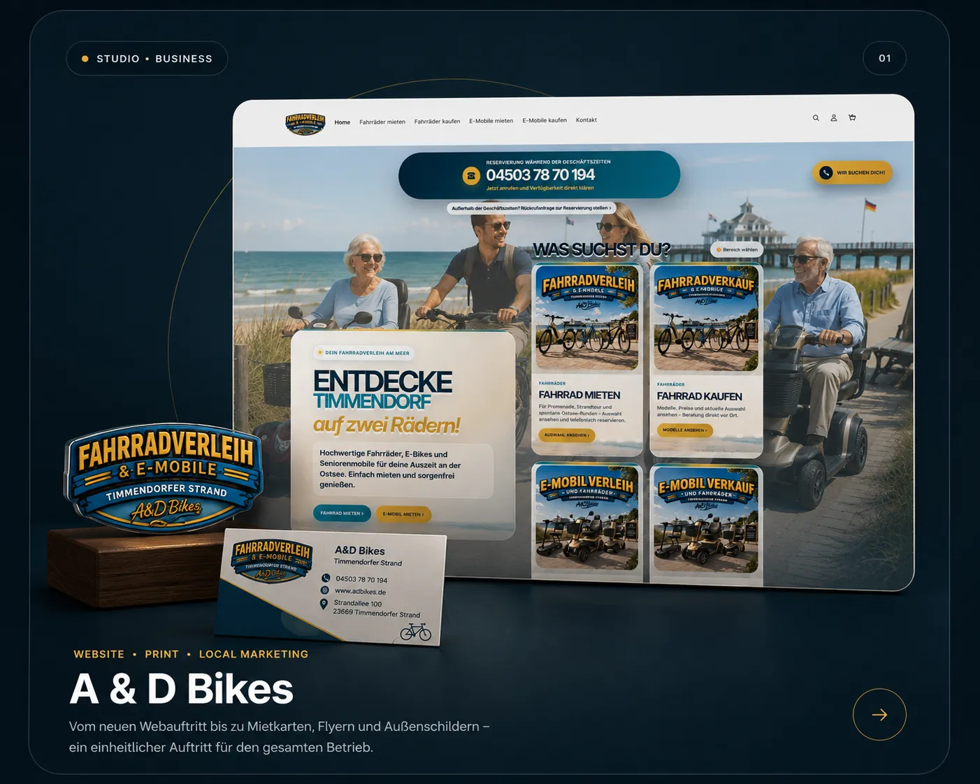 A & D Bikes Projektvisual