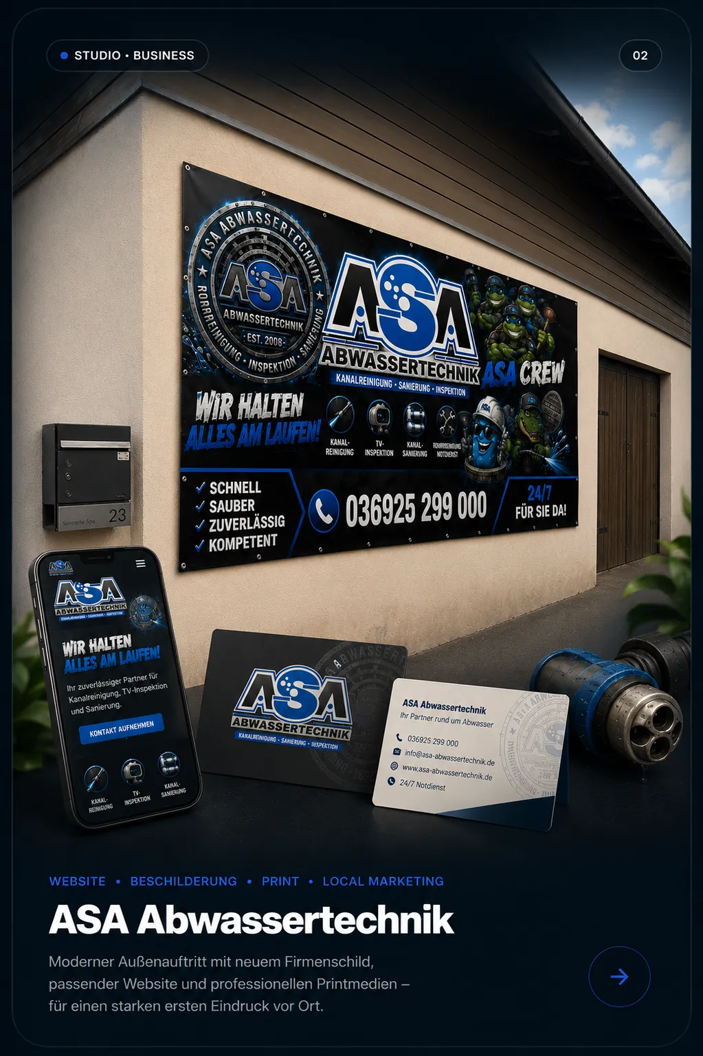 ASA Abwassertechnik Projektvisual